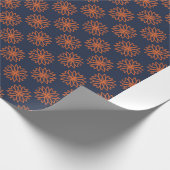 Minimalistisches geometrisches Blumenmuster Geschenkpapier (Ecke)