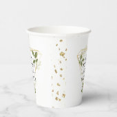 Minimalistisches geometrisches Brautparty Cu Pappbecher (Rechts)