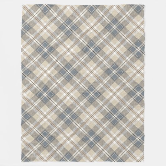 Minimalistisches geometrisches Design für Elfenbei Fleecedecke (Vorderseite)