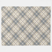 Minimalistisches geometrisches Design für Elfenbei Fleecedecke (Vorderseite (Horizontal))