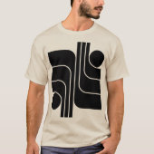 Minimalistisches geometrisches Design T-Shirt (Vorderseite)