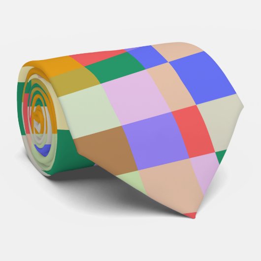 Minimalistisches geometrisches hinteres Muster Krawatte (Gerollt)