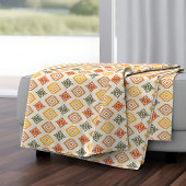 Minimalistisches geometrisches Muster Fleecedecke