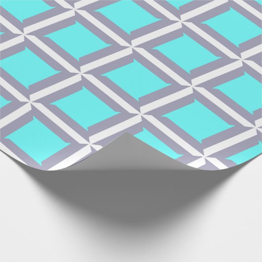 Minimalistisches geometrisches Muster Geschenkpapier (Ecke)