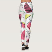 Minimalistisches geometrisches Muster Leggings (Rückseite)