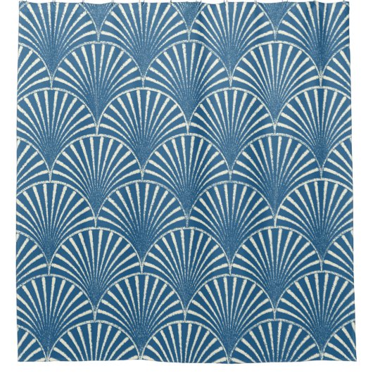 Minimalistisches geometrisches nahtloses Muster Duschvorhang (Vorderseite)