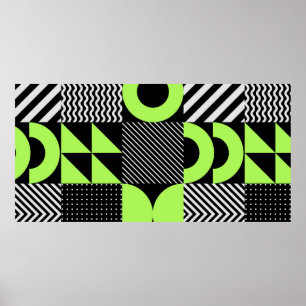 Minimalistisches geometrisches nahtloses Muster in Poster
