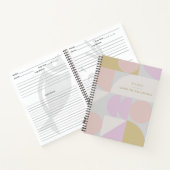 Minimalistisches, geometrisches, Personalisiertes Notizblock (Innenseite)