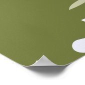 Minimalistisches geometrisches Poster mit naturlic (Ecke)