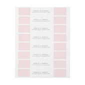 Minimalistisches geometrisches rosa und weißes Des (Bogen)