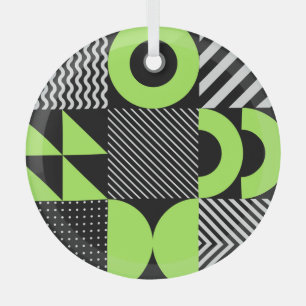 Minimalistisches geometrisches, skandinavisches Vi Ornament Aus Glas
