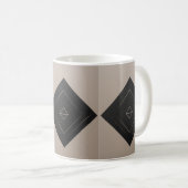 minimalistisches geometrisches Tasse (VorderseiteRechts)