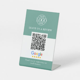 Minimalistisches Geschäft-Logo Google Bewertungen  Sockelschild