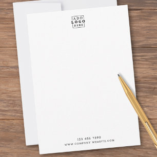 Minimalistisches Geschäftslogo Unternehmen Kontakt Mitteilungskarte