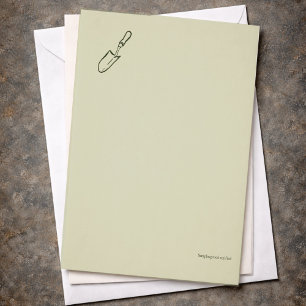 Minimalistisches Geschenk für Botanik-Gartenliebha Briefbogen