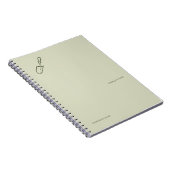 Minimalistisches Geschenk für Botanik-Gartenliebha Notizblock (Rechte Seite)