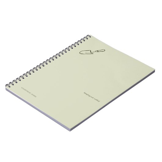 Minimalistisches Geschenk für Botanik-Gartenliebha Notizblock (Linke Seite)