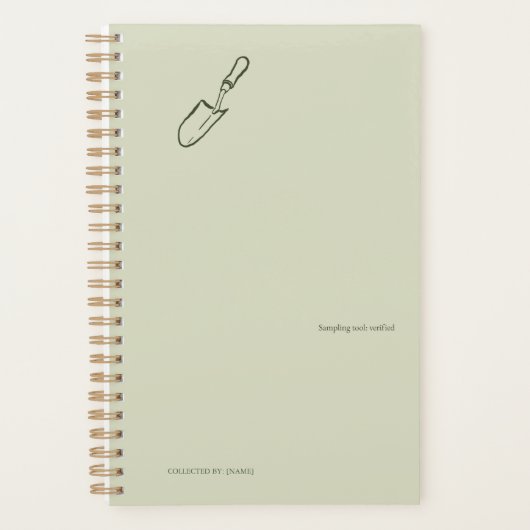 Minimalistisches Geschenk für Botanik-Gartenliebha Planer (Vorderseite)