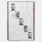 Minimalistisches Geschenk für florale Mama Decke (Vorderseite Vertikal)