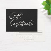 Minimalistisches Geschenkgutschein (Schreibtisch)