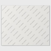 Minimalistisches Geschenkpapier 'Lebe sanft'  (Flach)