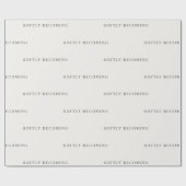 Minimalistisches Geschenkpapier 'Sanft werdend' (Flach)