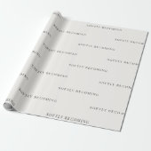 Minimalistisches Geschenkpapier 'Sanft werdend' (Ungerollt)