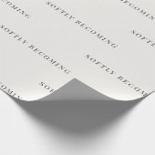 Minimalistisches Geschenkpapier 'Sanft werdend' (Ecke)