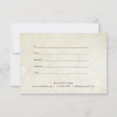 Minimalistisches Geschenkzertifikat für antike Boh (Rückseite)