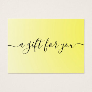 Minimalistisches Geschenkzertifikat für kleine Unt