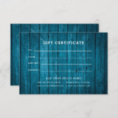 Minimalistisches Geschenkzertifikat mit Logo (Vorne/Hinten)