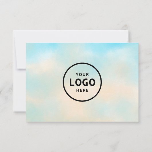 Minimalistisches Geschenkzertifikat mit Logo (Rückseite)