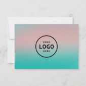 Minimalistisches Geschenkzertifikat mit Logo (Rückseite)