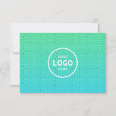 Minimalistisches Geschenkzertifikat mit Logo (Rückseite)