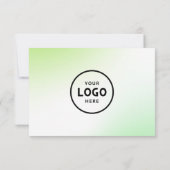 Minimalistisches Geschenkzertifikat mit Logo (Rückseite)