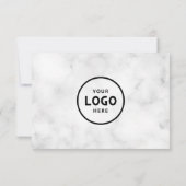 Minimalistisches Geschenkzertifikat mit Logo (Rückseite)