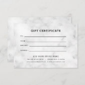 Minimalistisches Geschenkzertifikat mit Logo (Vorne/Hinten)