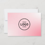 Minimalistisches Geschenkzertifikat mit Logo (Rückseite)