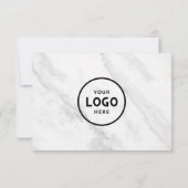 Minimalistisches Geschenkzertifikat mit Logo (Rückseite)