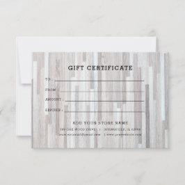 Minimalistisches Geschenkzertifikat mit Logo