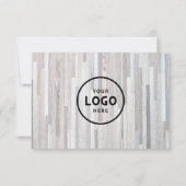 Minimalistisches Geschenkzertifikat mit Logo (Rückseite)