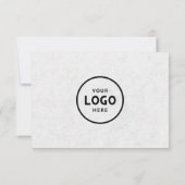 Minimalistisches Geschenkzertifikat mit Logo (Rückseite)