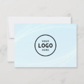 Minimalistisches Geschenkzertifikat mit Logo (Rückseite)