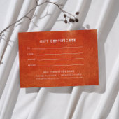 Minimalistisches Geschenkzertifikat mit Logo