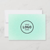 Minimalistisches Geschenkzertifikat mit Logo (Rückseite)