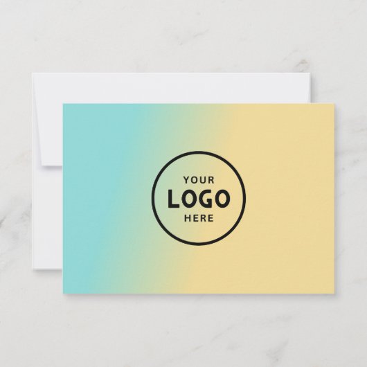 Minimalistisches Geschenkzertifikat mit Logo (Rückseite)