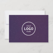 Minimalistisches Geschenkzertifikat mit Logo (Rückseite)