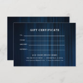 Minimalistisches Geschenkzertifikat mit Logo (Vorne/Hinten)