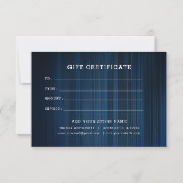 Minimalistisches Geschenkzertifikat mit Logo