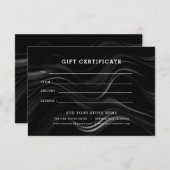 Minimalistisches Geschenkzertifikat mit Logo (Vorne/Hinten)